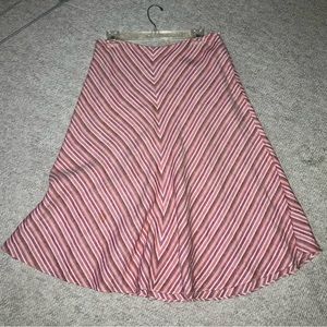 Pink striped Banana Republic skirt